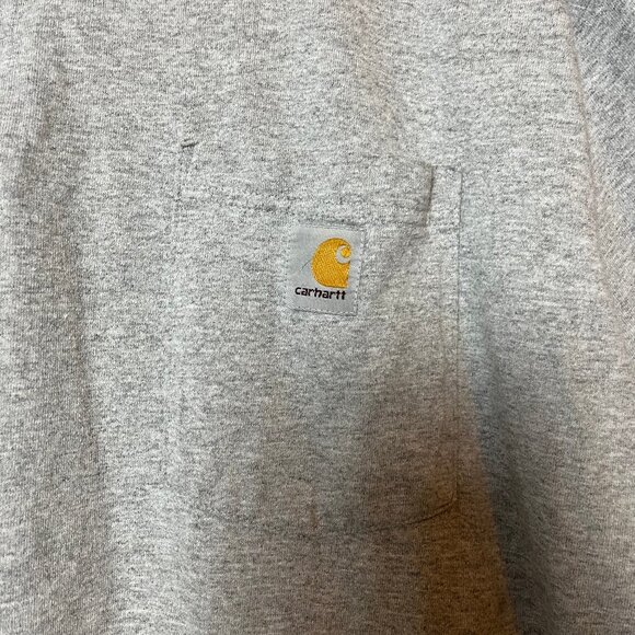 Carhartt Polo Large Grey Men for everyday activities 90% cotton 10% polyester - Picture 2 of 3